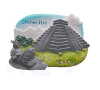 3D Pyramid of Chichen Itza Mayan ruins Mexico fridge magnet souvenir gift collection Home & kitchen decoration magnetic sticker craft,Mexico refrigerator magnet