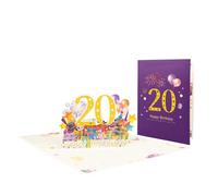 3D Pyrotechnics Popup Greeting Card Elegant Pyrotechnics for Birthday Day and Festival Birthday