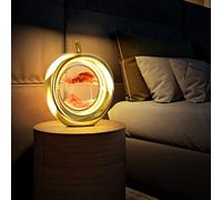 3D Quicksand Painting Light, LED Hourglass Lamp, Resin Art Table Lamp, Calm Relaxing for Ornaments Home Office Gift (Red) Double the comfort
