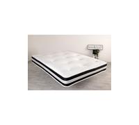 3D Quilted Tuft Mattress 20cm Deep Soft Comfort and Airflow Border Starlight Beds White EU Single
