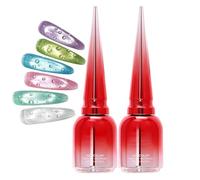 3D Rain Drop Gel | Clear Glossy Shiny Soak Off UV LED | Rain Drop Top Coat No Wipe | for Home Salon Workshop Women Girls Beginners Technicians Practice Grooming