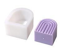 3D Rainbow Candle Mold Silicone Arc Arch Scented Curved Surface Art Aromatherapy Wax Mould