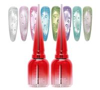 3D Raindrop Gel | Clear Glossy Shiny Soak Off UV LED | Rain Drop Top Coat No Wipe | for Home Salon Workshop Women Girls Beginners Technicians Practice Grooming