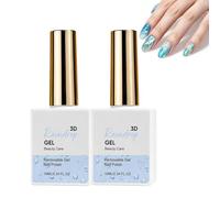 3D Raindrop Gel Polish, Water Drop Top Coat Gel Polish for Wet Look Nail Designs, 3D Gels for Nails with Gentle Formula, Clear Dew Drop Effect Gels for DIY and Salon Nails