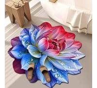 3D Realistic Optical Illusion Rug,Visual Endless Abyss Pattern HD Printed Non-Slip Doormat Perfect For Halloween Themed Home Decor(B,80 * 80cm)