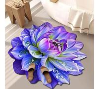 3D Realistic Optical Illusion Rug,Visual Endless Abyss Pattern HD Printed Non-Slip Doormat Perfect For Halloween Themed Home Decor(C,120 * 120cm)