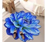 3D Realistic Optical Illusion Rug,Visual Endless Abyss Pattern HD Printed Non-Slip Doormat Perfect For Halloween Themed Home Decor(H,100 * 100cm)