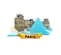 3D Refrigerator Magnet,Famous France Tourist Attractions Palais Garnier Arc de Triomphe Eiffel Tower Souvenirs,Hand-Made Fridge Magnet,Creative Home and Kitchen Decoration Magnetic Sticker