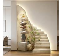 3D Relief LED Decorative Wall Mural, Landscape Wall Sculpture for Living Room, Office, Entrance, Study, Unique Artwork, 80 x 120cm