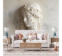 3D Relief Mural Wallpaper Beautiful Lady Bride Embossed Wall Mural 200Cm(W) X140Cm(H) Non-Woven Wall Stickers for Bedroom Living Room-Not Peel N' Stick Beautiful Lady Bride 200Cm(W) X140Cm(H)