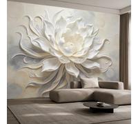 3D Relief Peony Floral Wall Mural 350 × 245 Cm Non Woven Panoramic Photo Wallpaper Luxury Elegant Large Flower Wallpapers for Bedroom Living Room Feature Wall Decor Art Peony 350 X 245 Cm W X H