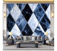 3D Retro Geometric Diamond Pattern Non-Woven Wallpaper Mural 200 x 140 cm, Multicolor Large Wall Coverings, Paste the Wall for Girls Boy Bedroom Nursery Teenagers Playroom Home Decor