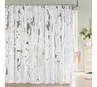3D Retro Old Wood Pattern Shower Curtains Europe and America Style Printed Bath Curtain Waterproof Bathroom Curtain 150x220cm/Width X Heigh