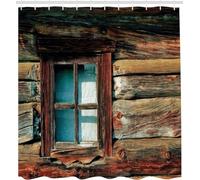 3D Retro Wood Shower Curtain Country Farmhouse Shower Curtains Mould Proof Resistant Waterproof Polyester Fabric Bathroom Curtains 120 x 200 cm Bath Curtain for Wet Rooms D-1212