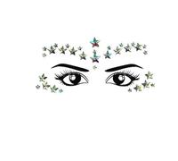 3D Rhinestone Face Tattoo Stickers For Festival Jewelry Sticker On Crystals Gems Jewels Diamonds Decoration(003)