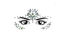 3D Rhinestone Face Tattoo Stickers For Festival Jewelry Sticker On Crystals Gems Jewels Diamonds Decoration(002)