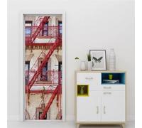 3D Road Stairs Mural Sickers Door Sticker Wallpaper Decals Home Decoration Door Stickers for Interior Doors The Doors Vinyl 100 X 215 Cm - Children's Room Boys and Girls Room Door Photo-4353082875