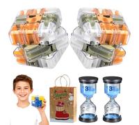 3D Rolling Ball Maze Cube, 2026 New Labyrinth 3D Puzzle Maze Cube, Large Marble Labyrinth Cubes, Improve Spatial Recognition and Cultivate Logical Thinking for Adult Kids (Orange*2PCS)