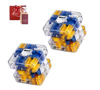 3D Rolling Ball Maze Cube, 3D Maze Cube for Play Learning And Stress Relief, Puzzle for Adults And Kids (2pcs A)