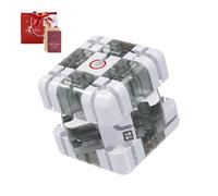 3D Rolling Ball Maze Cube, 3D Maze Cube for Play Learning And Stress Relief, Puzzle for Adults And Kids (Black White)