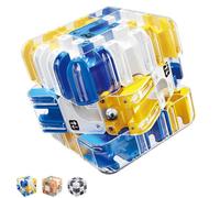 3D Rolling Ball Maze Cube,Large Labyrinth 3-D Puzzle Maze Cube - Engaging Brain Teaser Toy,Magic CubeMaze Ball Puzzle,Education Sensory Brain Puzzles,Birthday for Adults Kids (Blue)