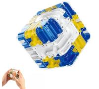 3D Rolling Ball Maze Cube,Large Labyrinth 3D Puzzle Mazes Cube,Engaging Brain Teaser Toy,Logical Challenge Mazes Puzzle Cubes Toy for Stress Relief & Logic Development,3D Maze Cubes For Kid (B, 6.5CM)