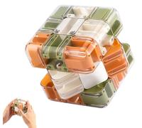 3D Rolling Ball Maze Cube,Large Labyrinth 3D Puzzle Mazes Cube,Engaging Brain Teaser Toy,Logical Challenge Mazes Puzzle Cubes Toy for Stress Relief & Logic Development,3D Maze Cubes For Kid (A, 8.5CM)