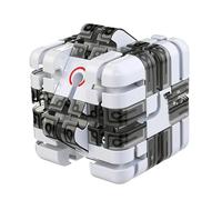 3D Rolling Ball Maze Cube, Large Labyrinth Puzzle Maze Cube, 2-In-1 Twist & Roll Engaging Brain Teaser Toy for Adults & Teens Stress Relief & Hand-Eye Coordination Training Toy. (Gray)