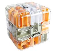 3d Rolling Ball Maze Cube, Rubik Race Game Large 3d Labyrinth Cube Puzzle, Rubix Cubes Ball Mazes, Helps Relieve Stress And Cultivate Logical Thinking (Orange)