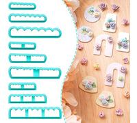 3D Rolling Floral Polymer Clay Cutter DIY Flower Creator for Polymer Clay Jewelry 9Pcs Tiny Flower Clay Cutters for Making Earrings Jewerly Clay Earring Cutters Polymer Clay Earrings Tools