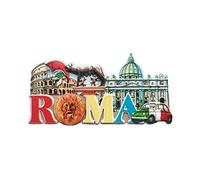 3D Roma Rome Italy Refrigerator Fridge Magnet Tourist Souvenirs Handmade Resin Craft Magnetic Stickers Home Kitchen Decoration Travel Gift