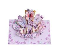 3D Romantic Wedding Greeting Card - Intricate Butterfly & Flower Design, Perfect for Weddings, Engagements, Anniversaries, Family Celebrations, and Special Occasions