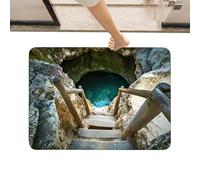 3D Rug with Hole Effect - Soft Non-Slip Velvet Carpet, 3D Rug that Looks Like a Hole - For Home Decor Bathroom Entrance Floor Indoor Office Apartment Hotel