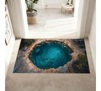 3D Rugs Illusion Rug Optical Visual Doormat Endless Abyss Pattern HD Printed Non-Slip Door Mat, Optical Illusion Rug, Bottomless Hole Area Rugs, Abyss Carpet for Floor Door Mats Indoor, Ground Crack