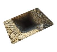 3D Rugs Optical Illusion - Endless Abyss Anti Slip Floor Mat, Modern Eye-Catching Entrance Carpet for Indoor Outdoor | Living Room Bathroom Entryway Front Door Doorway Visual Trick Non Slips Rug