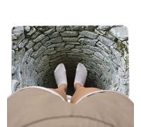 3D Rugs Optical Illusion, Optical Visual Illusions Trap Floor Mat, Brick Bottomless Hole Area Mat Outside Entrance for Bedroom Living Room Bathroom Kitchen Door Floor Home