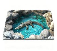 3D Rugs Optical Illusion - Stunning Geometric Floor Mat for Living Room, Bedroom, or Office - Soft Non-Slip Area Rug with Modern 3D Design - Adds a Unique Visual Effect to Your Home Décor (F,80X120CM)