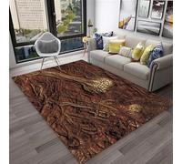 3D Rugs Soft Flannel Floor Carpet Living Room Bedroom, Dinosaur Animal Fossils 80 X 120 Cm - Throw Runner Rugs Low Profile Door Mats 3D Printed Carpet Non Slip Area Rug -4N7A0C5K0B3
