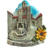 3D San Gimignano Italy fridge magnet,Home & kitchen decoration magnetic sticker,San Gimignano Italy refrigerator magnet souvenir gift