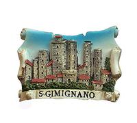 3D San Gimignano Italy Fridge Magnet Souvenir Gift Book Shape Home & kitchen Decoration Whiteboard Magnetic Sticker Refrigerator Magnet Collection