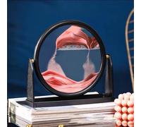3D Sand Motion Picture Frame with Dynamic Quicksand Painting, Designed to Relieve Stress and Encourage Mental Focus, Stylish Home Decor (pink)