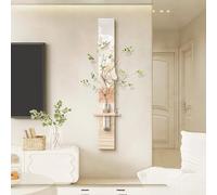 3D Sandstone Decor Wall Art, Creative Wall Sculpture Mural with Vase and Artificial Plant for Home and Hospitality Environments