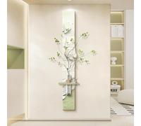 3D Sandstone Decor Wall Art, Creative Wall Sculpture Mural with Vase and Artificial Plant for Home and Hospitality Environments