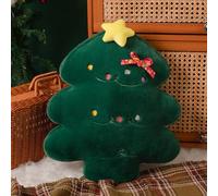 3D Santa Claus & Christmas Tree Shaped Throw Pillow,Lifelike Christmas Throw Pillows Adorable Decorative Plush Pillow for Xmas Home Bedroom Couch Decorations,Soft Cushion (Christmas Tree)