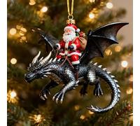 3D Santa Riding Dragon Ornament Funny Christmas Tree Decoraitons | Santa's Dragon Riders Ornament Collection,Acrylic Hanging Decor,Cool Santa Dragon Rider Christmas Ornaments Santa Decorations