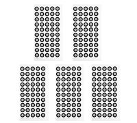 3D Scanning Marker, 5 Sheets Reference Marker Point 3D Scanner Reflective Film Marking Point Works with 3D Scanners for 3D Printers