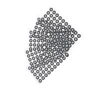 3D Scanning Marker Point Wear-Resistant Reflective Film Dots 50 Points Per Sheet Pack of 5 for Tear-Resistant Scanning