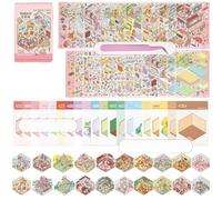 3D Scene Sticker Therapy for Adults 2 Books with 40 Sets Scene Sticker Book Fun Mini Cute Kawaii Stickers Therapy 3D Scenes 3D House Stickers Set Relief Stress Pass The Time