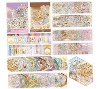 3D Scene Stickers Book, Cute House Isometric Stickers, Extensive Collection of 3D Cartoon Room for Adults Kids for Relaxation, Party Favors