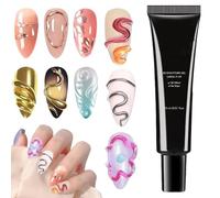 3D Sculpture Gel - 3D Nail Gel | Nail Builder Sculption | Transparent Candy Glue Rubbing Powder, Professional 4-in-1 Manicure Tool for Salon, Home, Travel, Holiday, Birthday Items